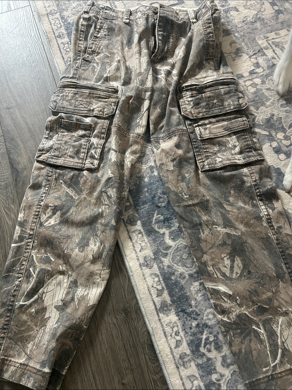 Mens Camo Cargo Pants - FITS WOMENS SMALL